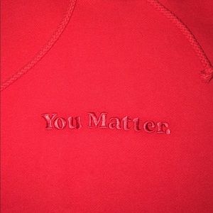 XL Red You Matter Hoodie